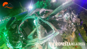 San Luis: un joven herido tras volcar en avenida José Santos Ortiz y dar positivo en el alcotest