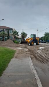 Comenzó la reconstrucción en Villa de Merlo tras el fuerte temporal que provocó daños en distintos barrios