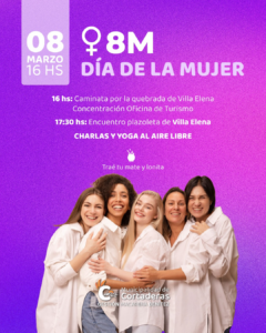 Cortaderas realizará una caminata conmemorativa por el Día Internacional de la Mujer