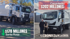 Dudas por las compras de camiones recolectores: por qué Carpintería pagó mucho más que Santa Rosa del Conlara por una unidad similar