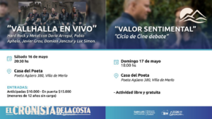 La Casa del Poeta de Merlo tendrá un fin de semana cargado de literatura, música y cine debate