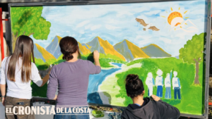 Color Fest 2026: más de 170 estudiantes llenaron de arte y color la Avenida del Sol en Villa de Merlo
