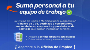 Villa de Merlo impulsa el empleo local con herramientas gratuitas para comercios y emprendedores