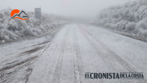 Cortaron el Camino al Filo por hielo y nieve en la zona alta