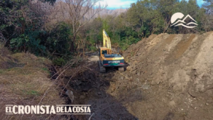 Villa de Merlo: avanza la obra de reencauzamiento del arroyo Damiana Vega para prevenir desbordes