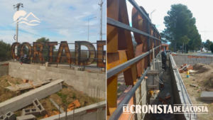 Cortaderas avanza con la obra del nuevo Portal de Ingreso y la jerarquización de la rotonda de acceso