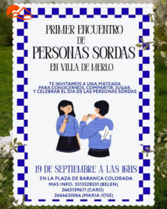 Villa de Merlo será sede del Primer Encuentro de Personas Sordas