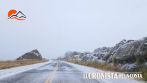 Corte total en el Camino de las Altas Cumbres por hielo y aguanieve