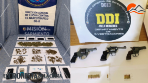Villa Mercedes: allanamientos terminaron con armas, droga y un detenido